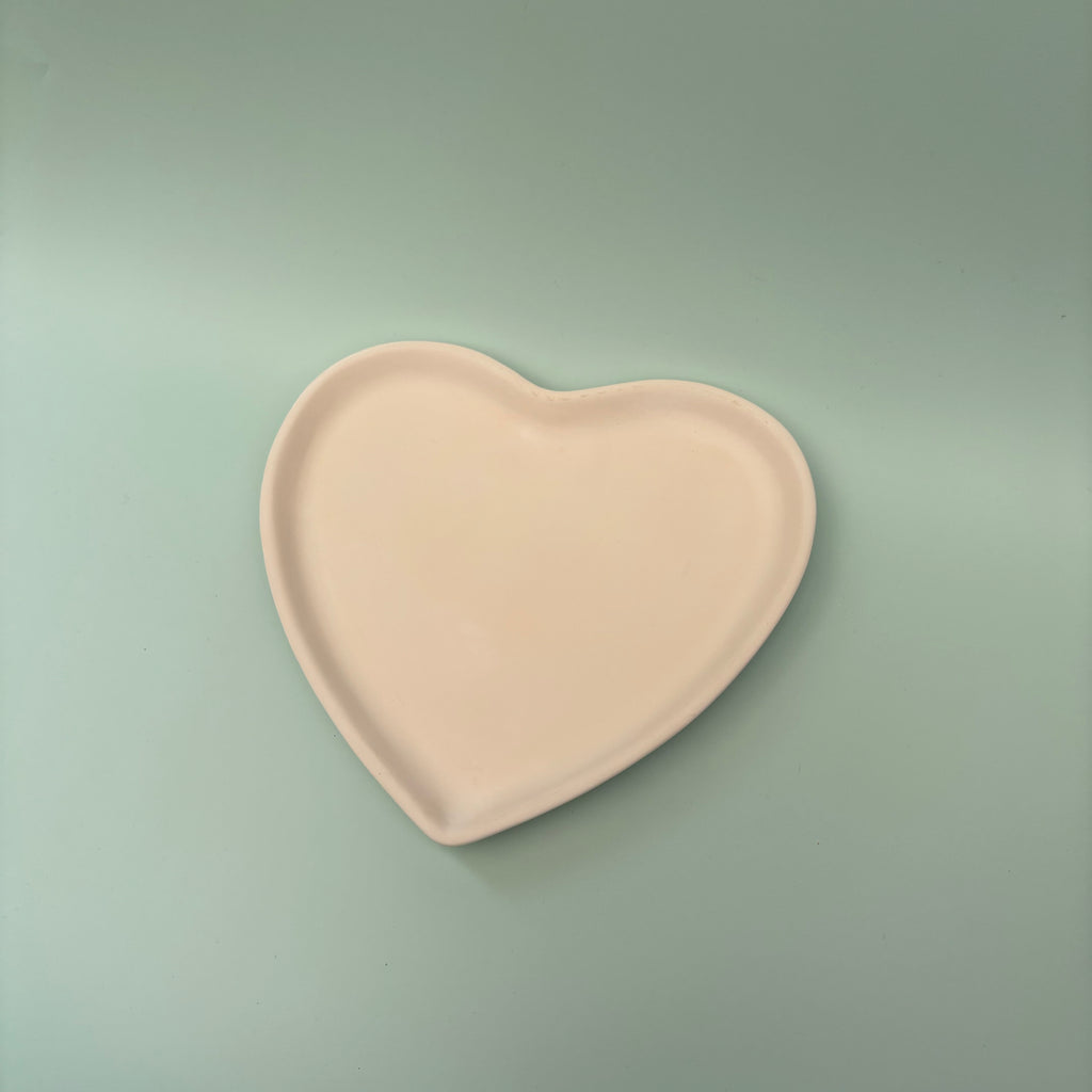 20cm Heart Shaped Plate - PaintPott
