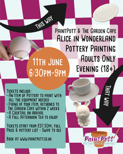 Alice in Wonderland Adults Only Evening - PaintPott