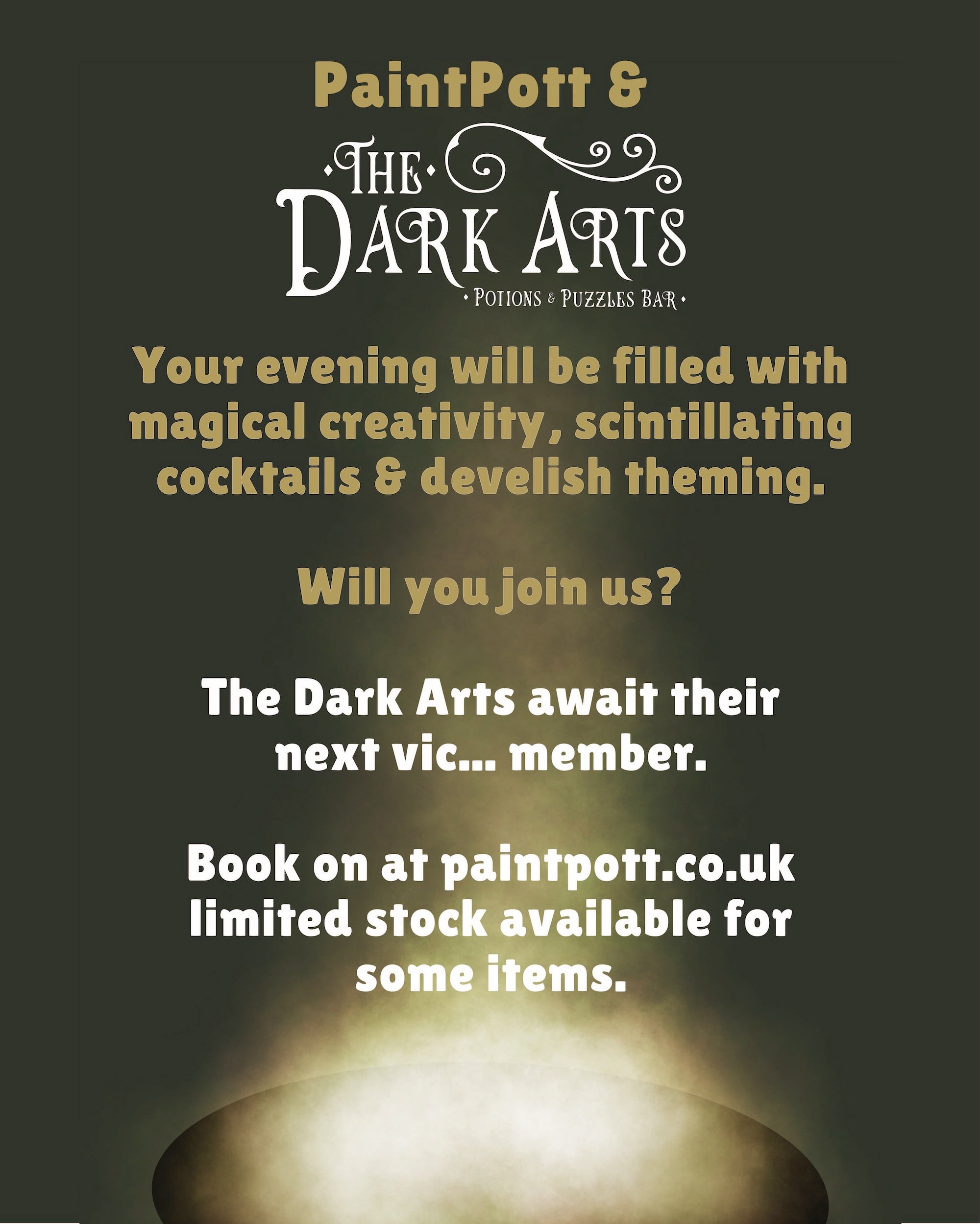 Dark Arts Pottery Painting