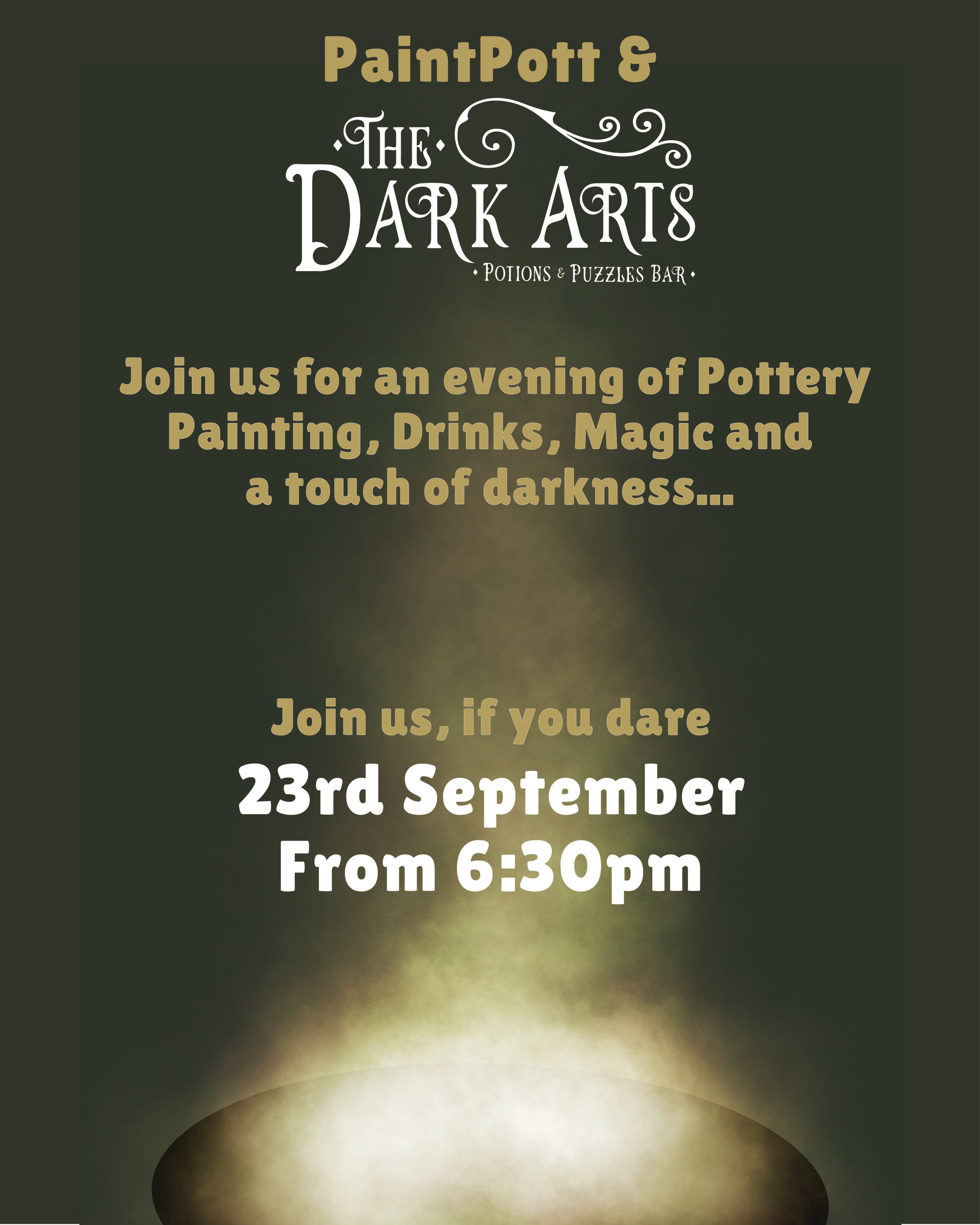 Dark Arts Pottery Painting