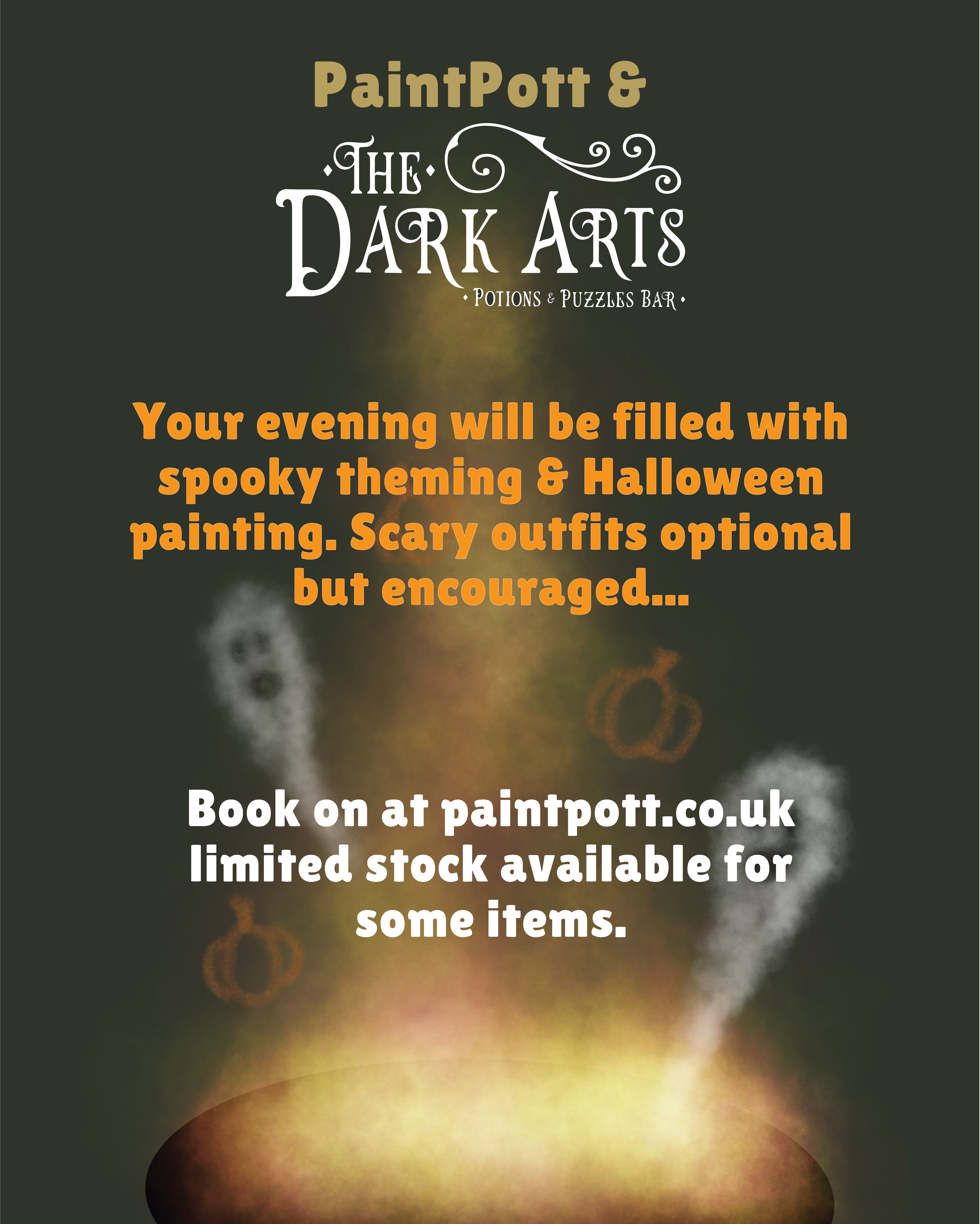 Halloween Dark Arts Pottery Painting - PaintPott