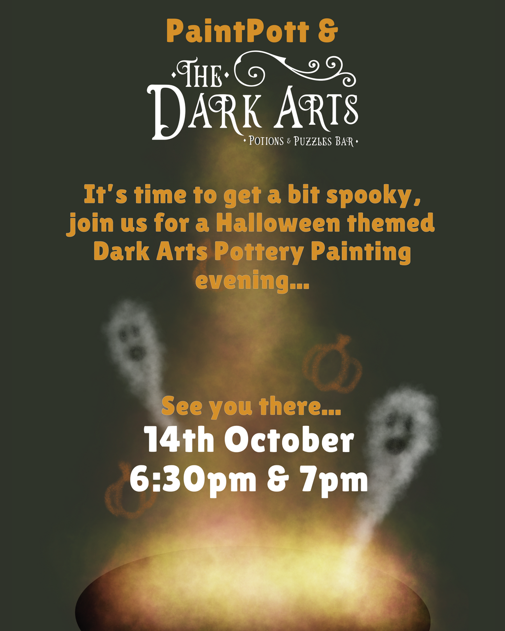 Halloween Dark Arts Pottery Painting - PaintPott