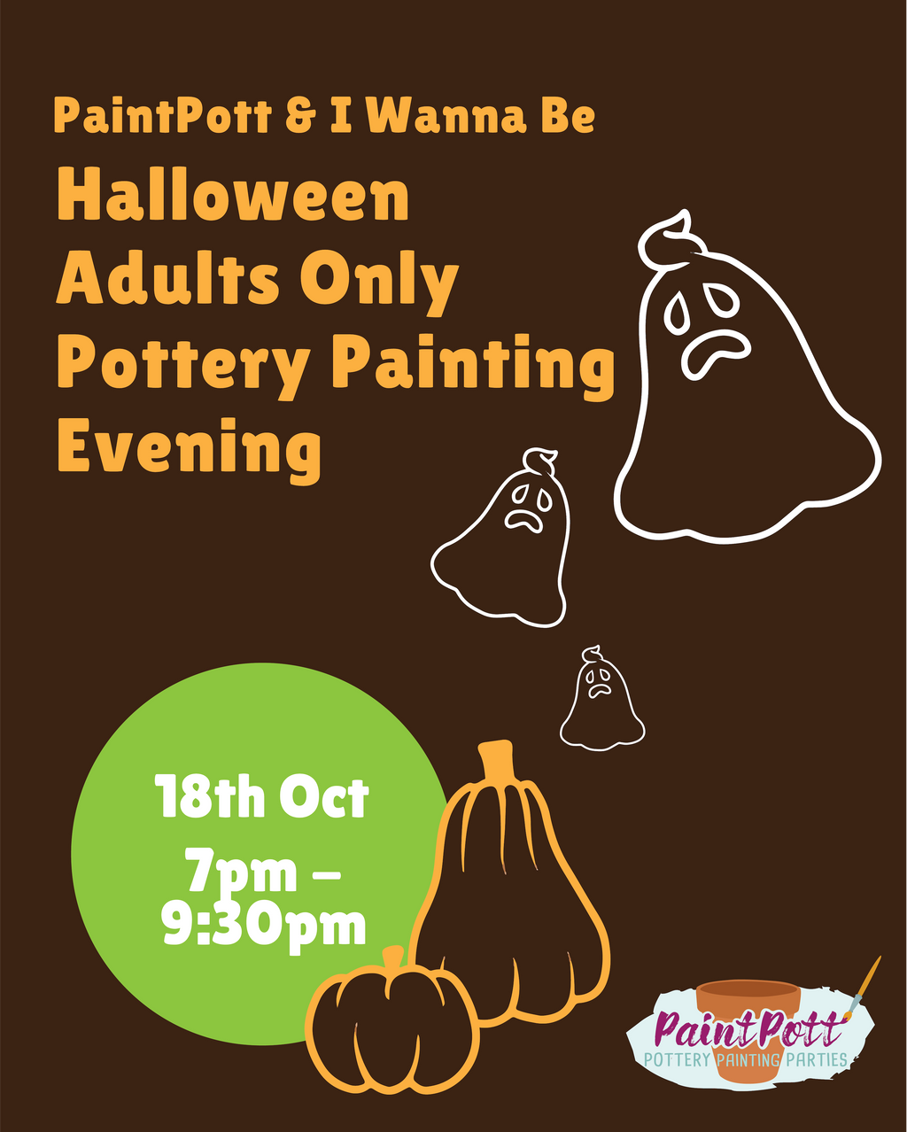 Halloween Adults Only Evening - I Wanna Be - PaintPott