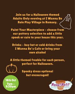 Halloween Adults Only Evening - I Wanna Be - PaintPott