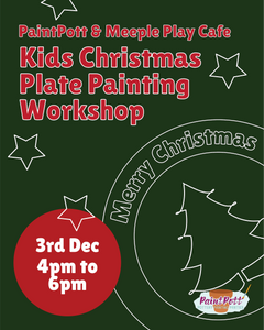 Kids Christmas Plate Pottery Painting Workshop