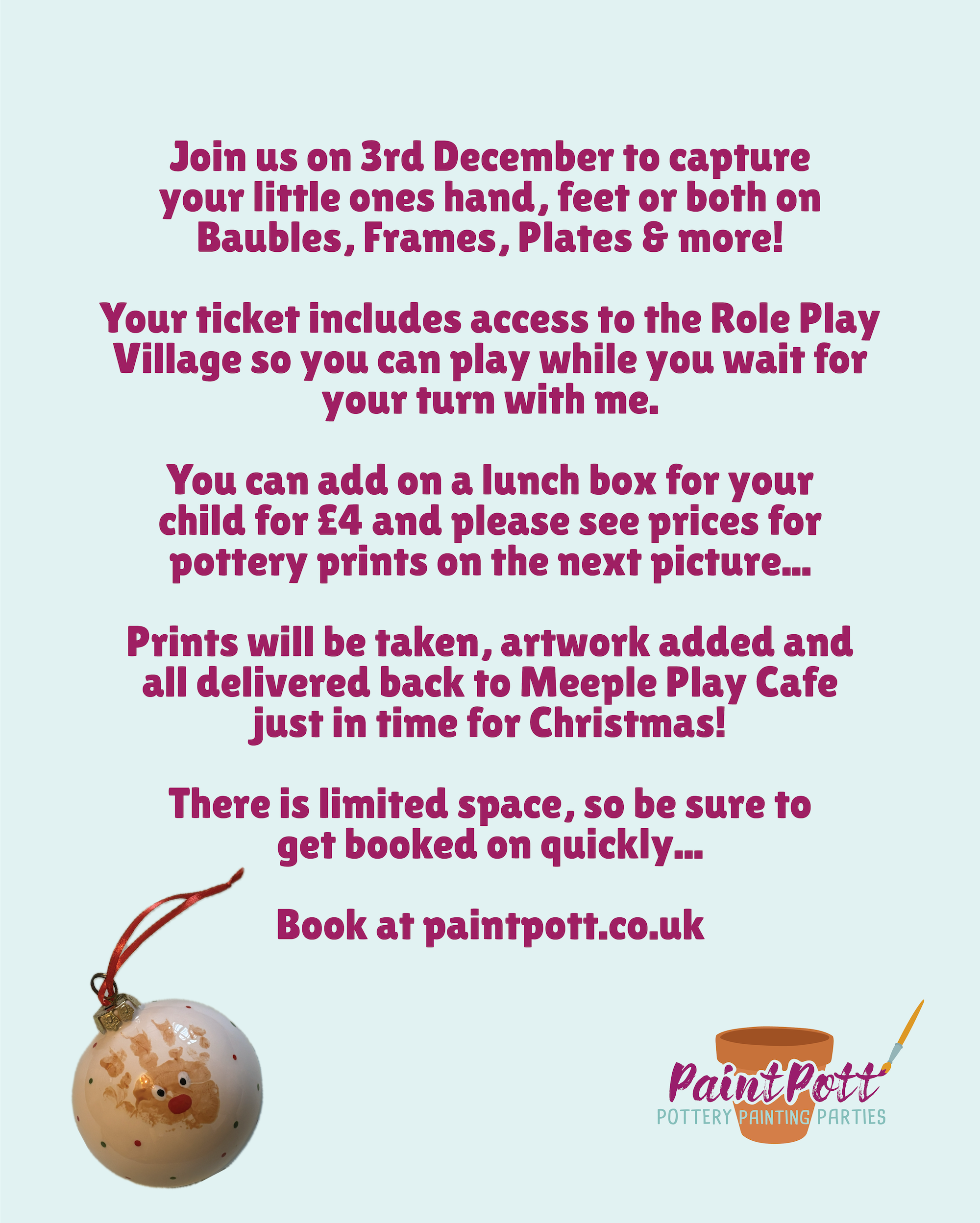 Meeple Play Cafe Christmas Prints & Role Play