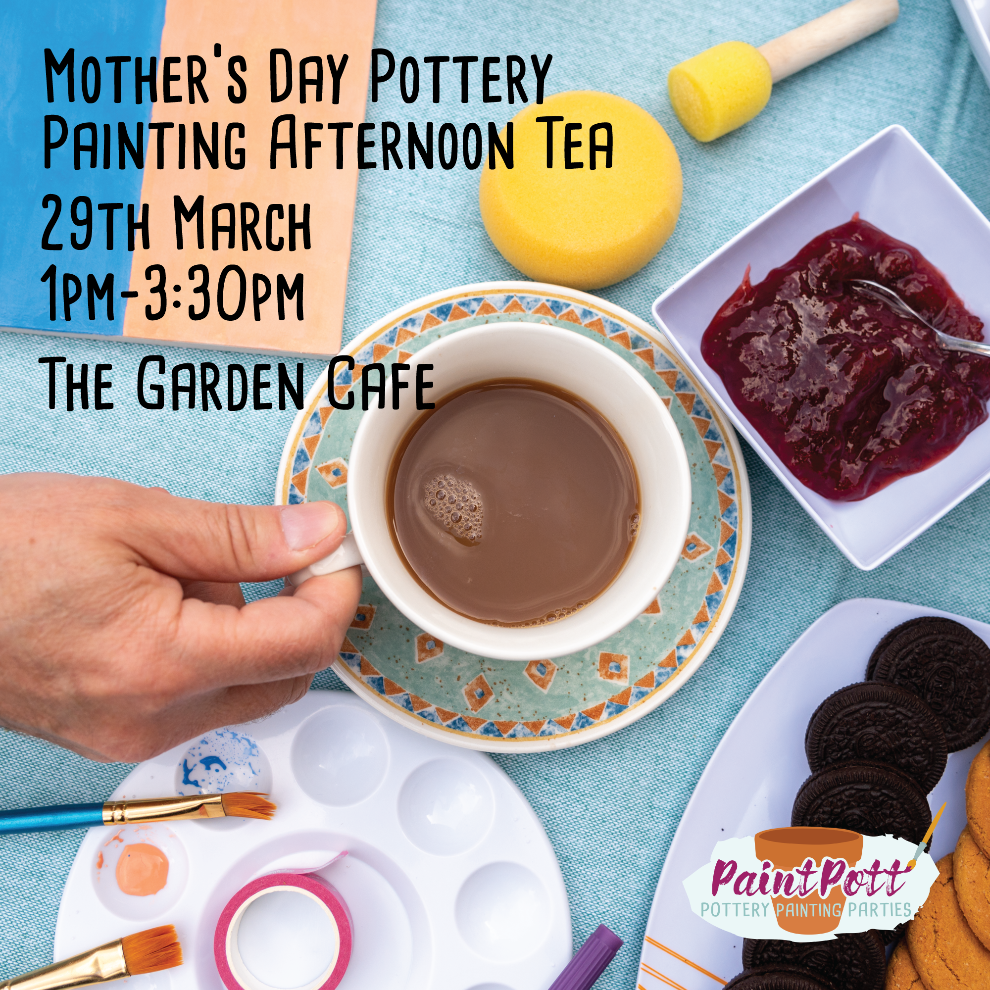 Mother's Day Pottery Painting & Afternoon Tea