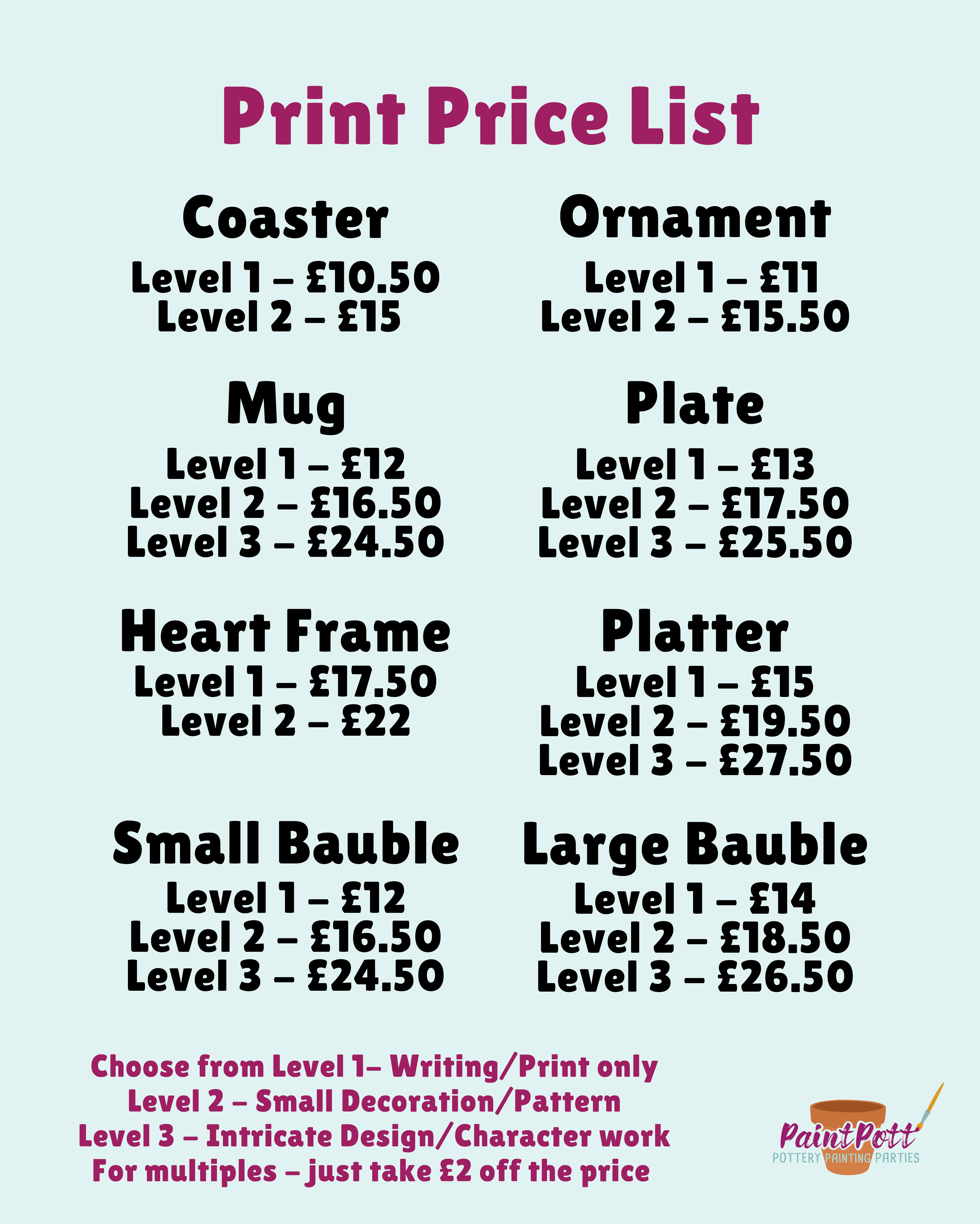 Baby & Toddler Print Appointment - PaintPott