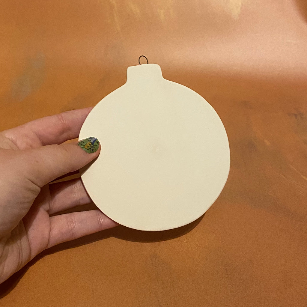 Flat Bauble Ornament - PaintPott