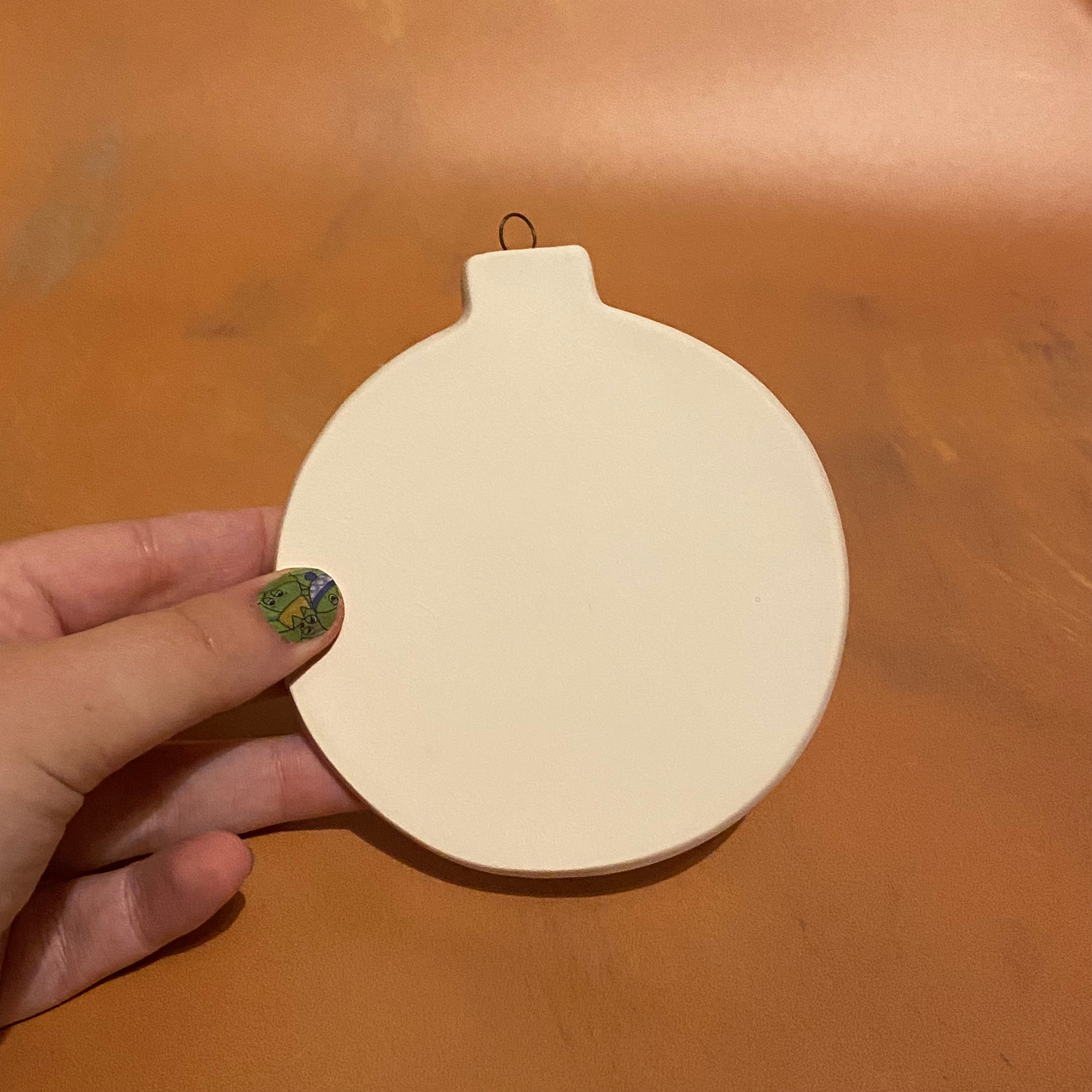 Flat Bauble Ornament - PaintPott