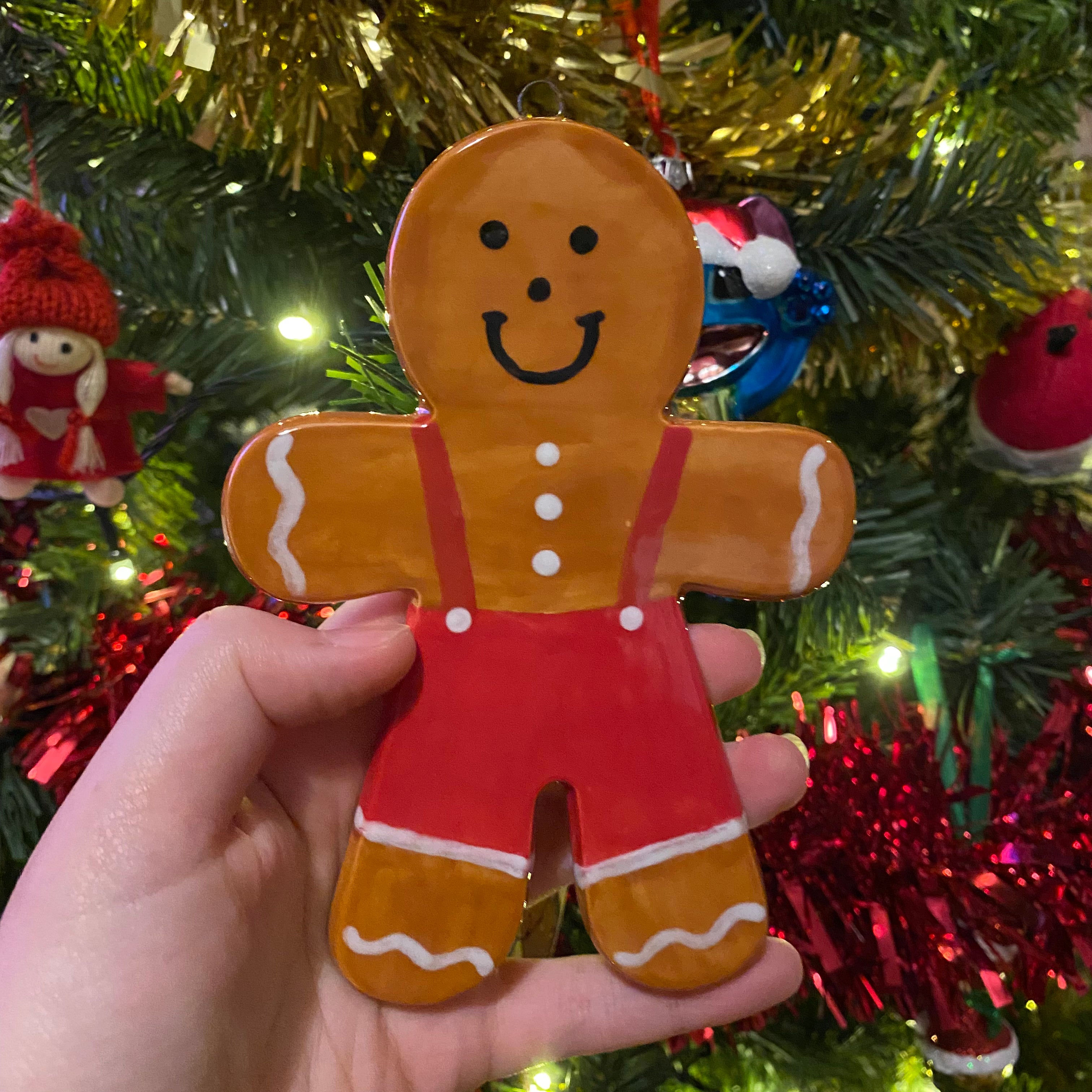 Gingerbread Person Ornament - PaintPott
